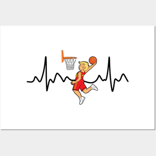 Basketball Pulse Posters and Art